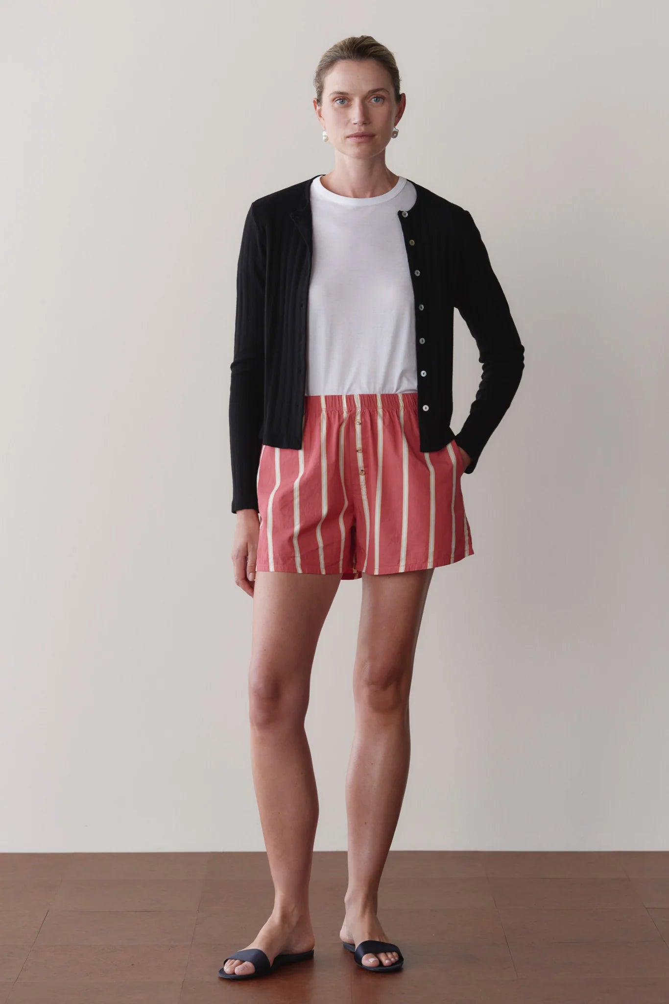 The Pop Boxer in Raspberry Stripe